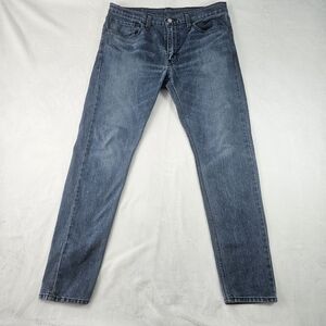 Levi's 512 Jeans Men's 34 X 32 Blue Denim Slim Fit Leg